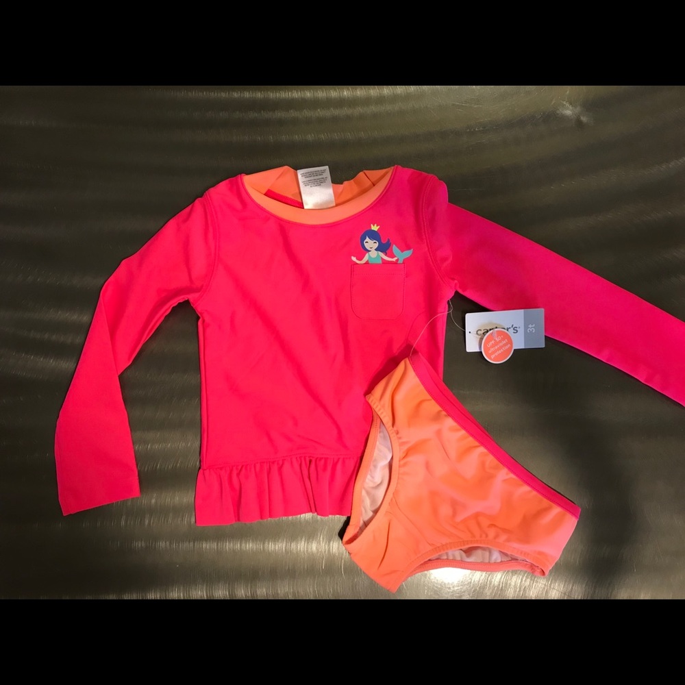 Carter’s Girls Rashguard Set | Tankini Set - Picture 2 of 6